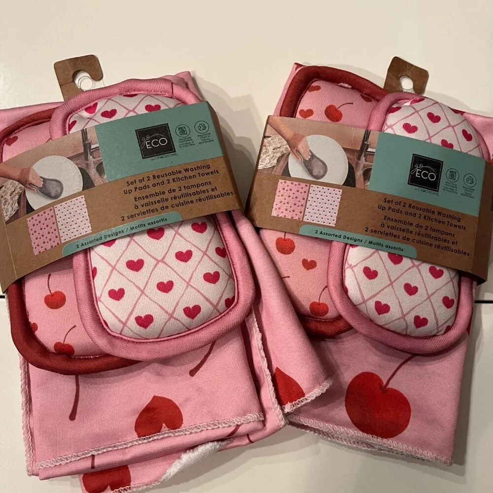 Ciroa Home Reusable Washing Pads and Kitchen Towels‎ (Set of 2 /NEW) (hx)